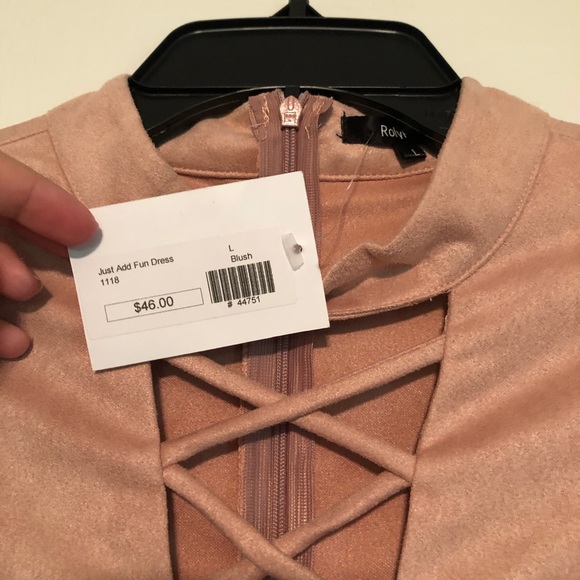 Blush suede dress NWT - Picture 3 of 3